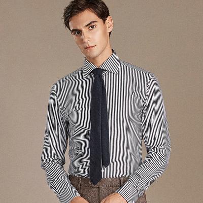 Chine Légère automne Luxe Homme Gris affaires Casual Formal chemise en coton chemise à manches longues à vendre