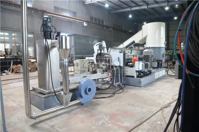 China LDPE Film 90KW Plastic Recycling Lines Plastic Pelletizing Recycling Machine for sale