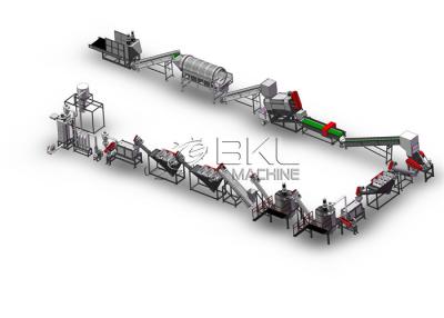 China Crushing 250kw PET Recycling Line Bottle Flakes Sorting for sale