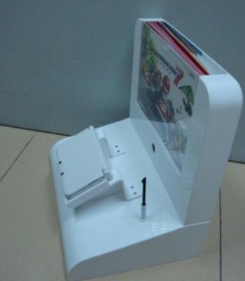 China PSP Game Machine Counter Plastic Display Stands With Brochure Holder for sale