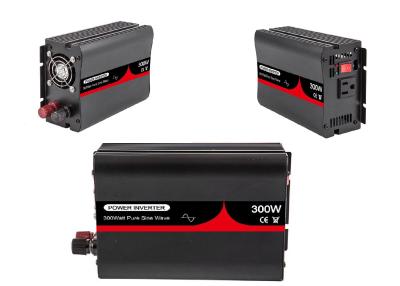 China 300W Car Battery Power Inverter 12Vdc To 220Vac Inverter Pure Sine Wave for sale