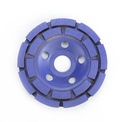 China 7 roda de moedura concreta da fileira do dobro do disco de moedura da polegada 180mm/OEM à venda