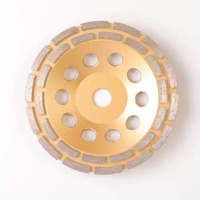 Chine Double rangée Diamond Grinding Cup Wheel, 5 pouce Diamond Grinding Wheel de pouce 4 à vendre