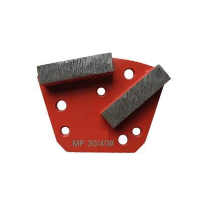 China Trapezoid Concrete Diamond Tools Shoes 16# Bar Segment 40*10*10mm Size for sale