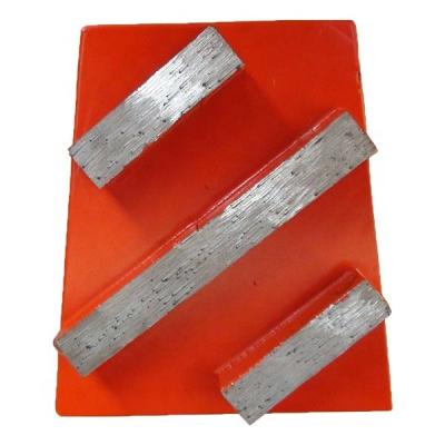 China Trapezoid Diamond Grinding Block 8mm Thickness With Bar Segments for sale