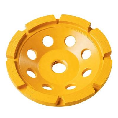 China 180mm 7 Inch Single Row Diamond Cup Wheel For Medium Hard Granite for sale