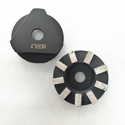 China 6-400 Grit Concrete Diamond Tools 12 Segments 4 Inch Concrete Grinding Wheel for sale