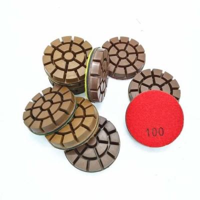 China Diamond Resin Floor Polishing Pads 3 Inch Concrete Buffing Pads for sale