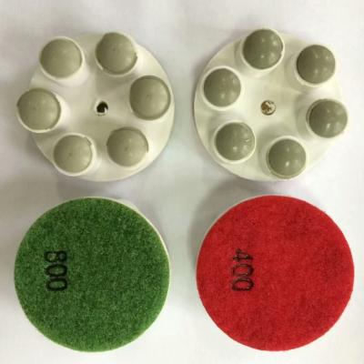 China 3 Inch Diamond Polishing Pads , Round 7mm Ceramic Polishing Pads for sale