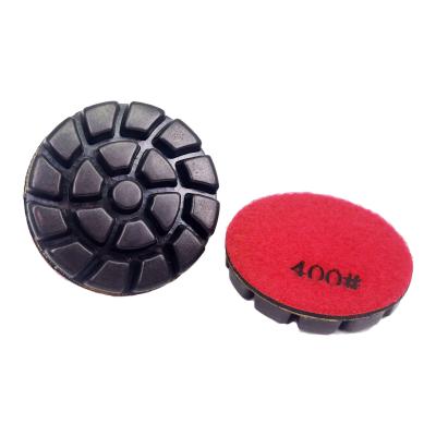 China 3 inch 80mm ceramic transitional diamond grinding pads wet/dry use for concrete scratches removal for sale