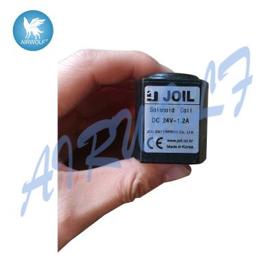 China JOIL pulse valve coil make in korea black solenoid coil DC24V 1.2A for sale