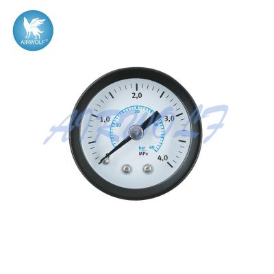 China General Pressure gauge 1/8 Roundness Range 0-4Mpa Black GS-40 Manometer for sale