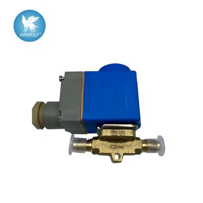 China Danfoss Solenoid Valve EVR3 EVR6 EVR10 EVR15 Flare connections Thread With coil 032F8110 032F8074 032F8092 032F8103 for sale
