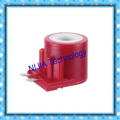 China Red Gas AC Solenoid Coil 2 Pin 15VA Insert Type Electromagnetic Coil for sale