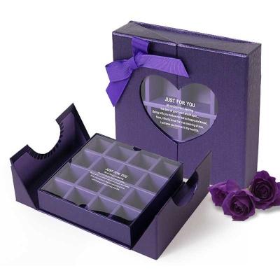 China CMYK 2 Door Rigid Chocolate Gift Box Packaging OEM ODM for sale