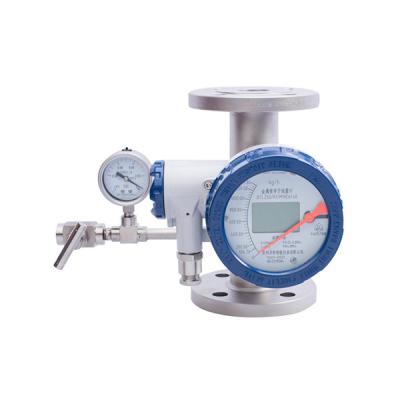 China Metal Tube Rotor Flow Meter With Pressure Gauge And LCD Display For Gas And Liquid Measurement for sale