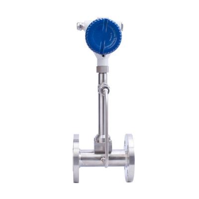 China Steam Flow Meter Vortex Type For Natural Gas With Piezoelectric Crystal Detection for sale