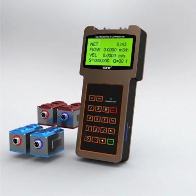 China Handheld Ultrasonic Flow Meter 4-20mA Output Or 0-20mA Output for sale