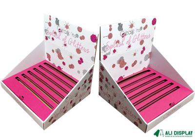 Chine Affichages de partie supérieure du comptoir de carton du maquillage 350mm de boîte de présentation du diviseur PDQ à vendre
