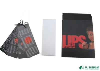 China Tecido cosmético Debossing das caixas de papel de Matte Lamination Lips 21cm à venda