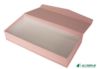 China Pink 300gsm Embossing Cardboard Packing Box CDR Cardboard Paper Box Debossing for sale
