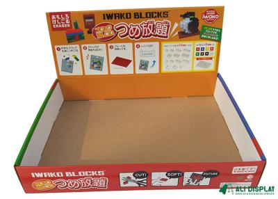 중국 PSD 판지 판매대 진열 상자 35 센티미터 물결모양 카운터 탑 상자 판매용
