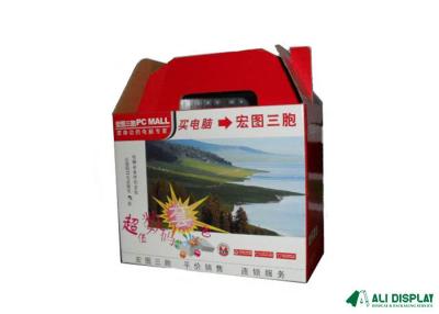 China cajas acanaladas de 500m m con las manijas Matte Colored Corrugated Mailing Boxes en venta