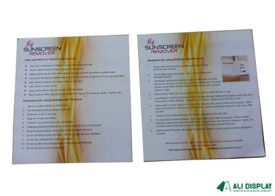 China Livro dobrado Art Instructions das brochuras 290mm da instrução do verniz A4 à venda