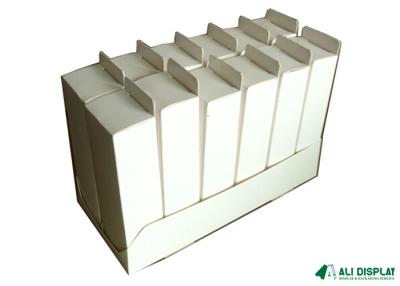 China Weißes Schablonen-10cm prägeartiges Geschenk-Verpackungs-Kasten-Band-kosmetisches Karton-Verpacken zu verkaufen