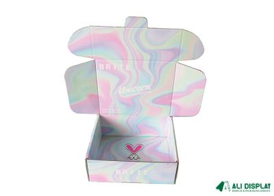 China CMYK Corrugated Gift Box 50mm Flat Foldable Cardboard Gift Boxes for sale