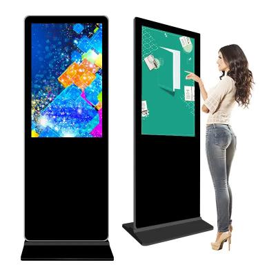 China 49 55 65 Inch Android Freestanding Digital Signage , Software Interactive Kiosk Cms for sale