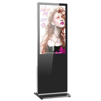 China 16/9 Floor Stand Digital Signage 500 Nits Standing Lcd 1920x1080 for sale