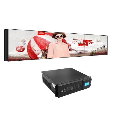 China 450cd/M2 4K Video Wall Display Bezel 5.3mm TV LCD Display 22Kg for sale