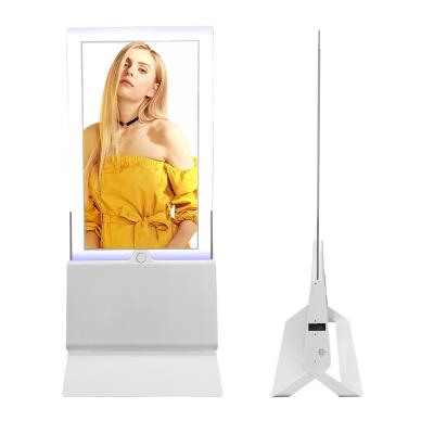 China 55in Double Sided Floor Stand OLED Digital Signage for sale