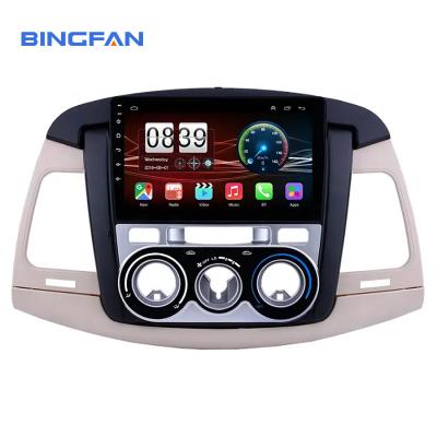 China Capacitive Screen Full Touch Screen 9 inch 2din Android 10 System Car radio For Toyota Innova 2007-2011 Manual AC Car Pl for sale