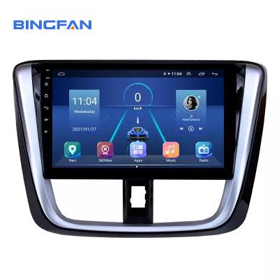 China High Quality Android Head Unit Car Video Gps Navigation For Toyota Vios Yaris 2014 2015 2016 2017 Car Radio Stereo for sale
