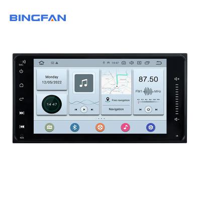 China Car Radio Android 12.0 Touch Screen Multimedia System Car Stereo Auto Electronics Car DVD Player Para Toyota Universal à venda