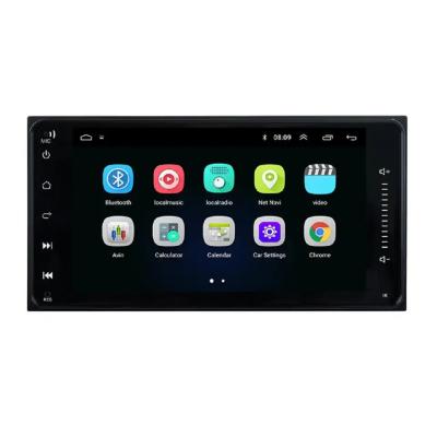 China Android 9.1 2Din Suporte Universal de Rádio de Carro BT Mirror Link WIFI Internet DVD player de carro para Toyota Corolla Auris Vios à venda
