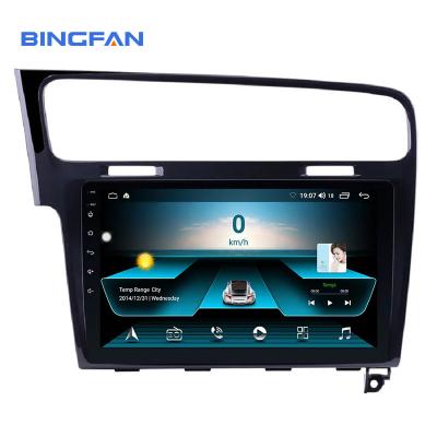 중국 안드로이드 10 자동차 DVD 멀티미디어 플레이어 9 인치 4 코어 GPS 나비 오디오 VW 골프 7 2013-2015 판매용