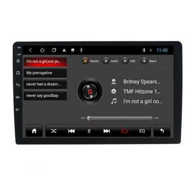 China New process 10.1 Inch 4 core  android 9.0 1+16GB 2+32GB Car Radio Universal 4*45W Amplifier car dvd player for sale