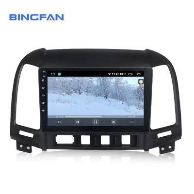 China 9'' Android Touch Screen Car Radio Video Multimedia Player For Hyundai Santa Fe 2005-2012 GPS Navigation Head Units for sale