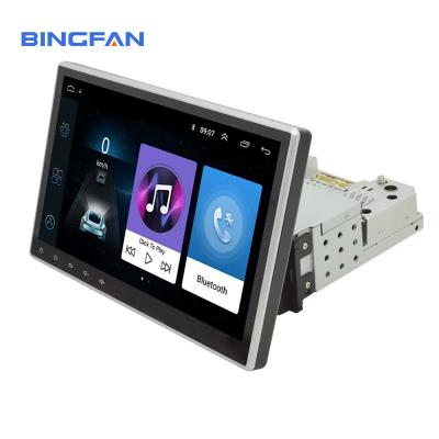 China Rotatable Screen Single Din 10 inch Car DVD Player Autoradio Stereo GPS Navigation for sale