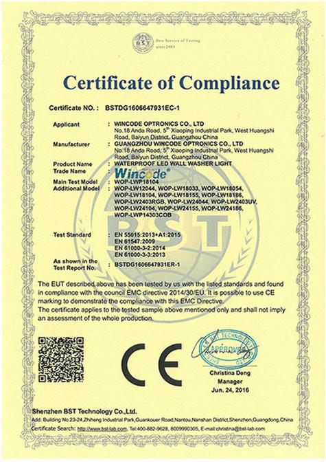 CE-EMC - Wincode Optronics Co., Ltd