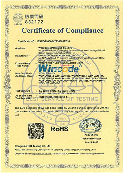 ROHS - Wincode Optronics Co., Ltd