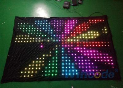 China High Brightness P8 Flexible LED Curtain 7 Channel Dmx Controller For Background for sale