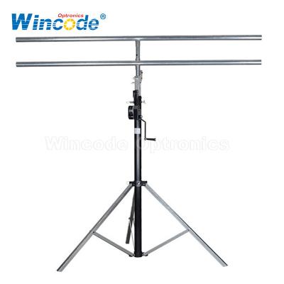 China 4.5M Round Bar Mobile Light Stand Weight Bearing 60kg for sale