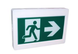 China Running Man Plastic Housing Emergency Exit Lights Applied In Corridor Exit for sale