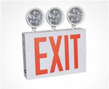 China Wall Mounting Approved LED Exit Light White Powder Coated Finish for sale