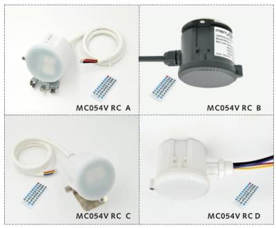 China Mikrowellen-Bewegungs-Sensor IP65 120-277Vac MC054V RC +MH01 für hohes Bucht-Licht zu verkaufen