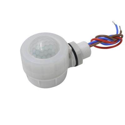 China M20 Male Side Thread Infrared PIR Motion Detector For LED Triproof Light IP20 à venda